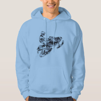 Gray Camouflage Snowmobile Hoodie