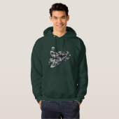 Gray Camouflage Snowmobile Hoodie (Vorne ganz)