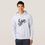 Gray Camouflage Snowmobiler Hoodie (Vorne ganz)