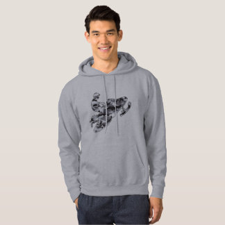 Gray Camouflage Snowmobiler Hoodie