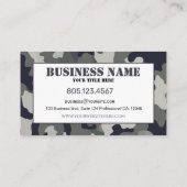 Gray Camouflage Visitenkarte (Rückseite)