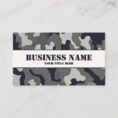 Gray Camouflage Visitenkarte (Vorderseite)