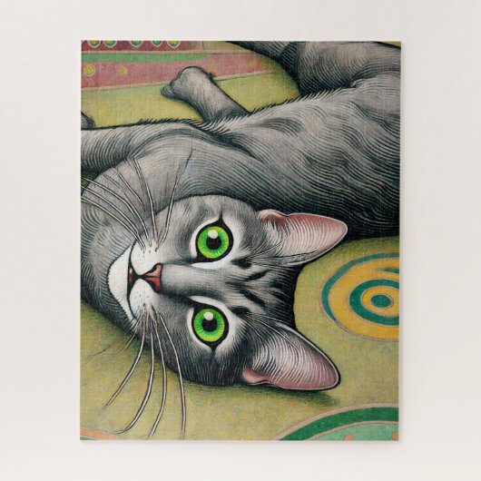 Gray Cat 500 Piece Puzzle (Vertikal)