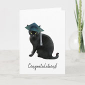 Gray Cat Abschluss Card Karte (Vorderseite)