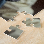 Gray Cat Astronaut im Weltraum Puzzle (Seite)