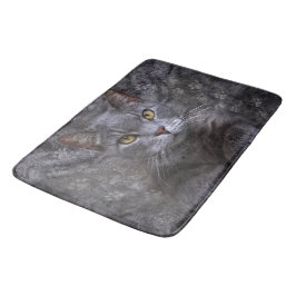 Gray Cat Badematte