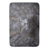 Gray Cat Badematte (Vorderseite Vertikal)