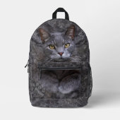 Gray Cat Bedruckter Rucksack (Vorderseite)