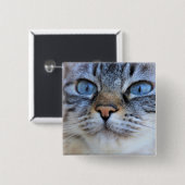 Gray Cat Button (Vorne & Hinten)