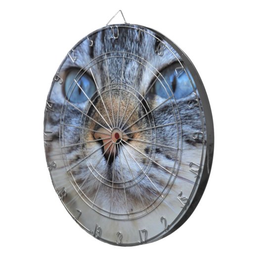 Gray Cat Dartscheibe (Vorderseite rechts)