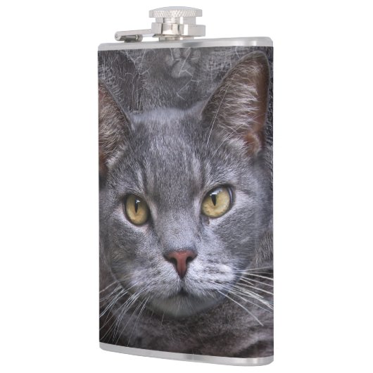 Gray Cat Flachmann (Links)