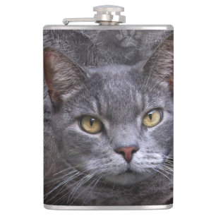 Gray Cat Flachmann