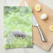 Gray Cat Handtuch (Viertel Falte)