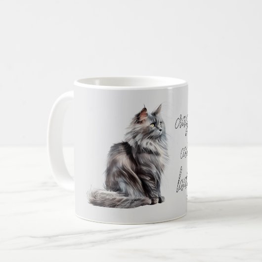 Gray Cat Kaffeetasse (Vorderseite Links)