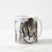 Gray Cat Kaffeetasse (VorderseiteRechts)