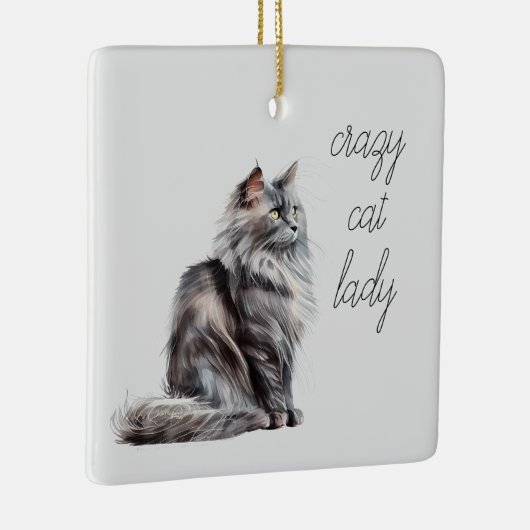 Gray Cat Keramikornament (Rechts)