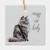 Gray Cat Keramikornament (Vorderseite)