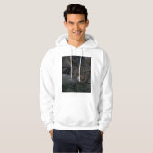 Gray Cat Looking Hoodie (Vorne ganz)