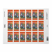 Gray Cat Lover's Sticker / Labels Adressaufkleber (Vorne)