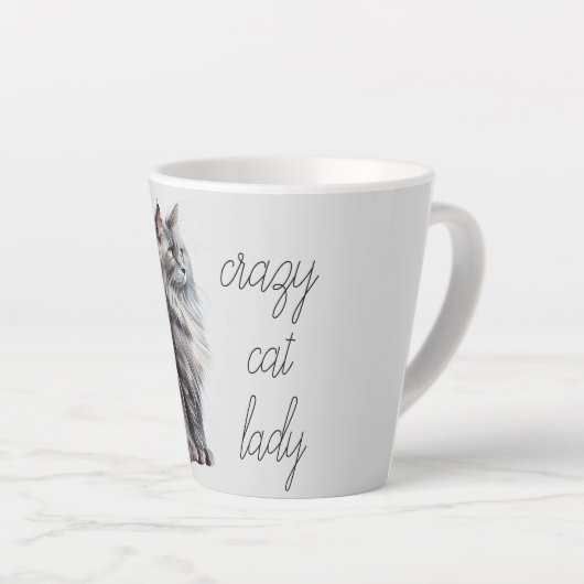 Gray Cat Milchtasse (Rechte Ecke)