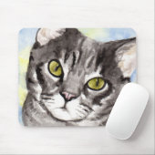 Gray Cat Mousepad (Mit Mouse)