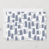 Gray Cat Moving New Zuhause Ankündigung (Rückseite)