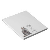 Gray Cat Notizblock (angewinkelt)