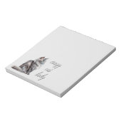 Gray Cat Notizblock (Rotiert)