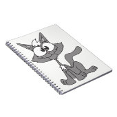 Gray Cat Notizblock (Rechte Seite)