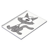 Gray Cat Notizblock (Linke Seite)