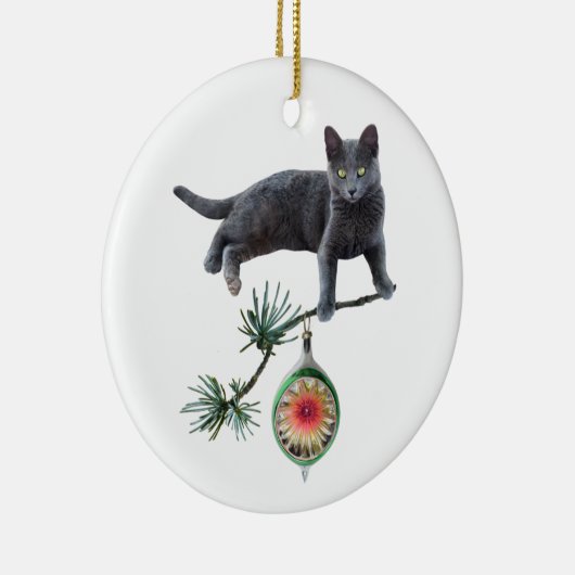 Gray Cat Ornament (Rechts)