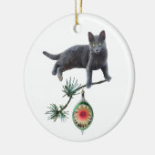 Gray Cat Ornament (Links)