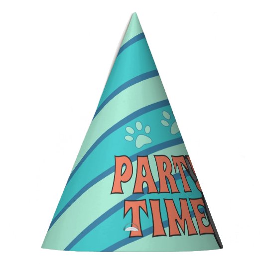 Gray Cat Party Time Partyhütchen (Links)