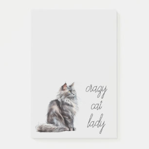 Gray Cat Post-it Klebezettel