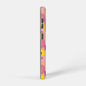 Gray Cat Reaching for Flowers Samsung Galaxy Case Hülle (Rechte Seite)