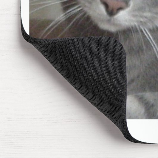 Gray Cat Russian Blue Mousepad (Ecke)