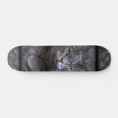 Gray Cat Skateboard (Horizontal)