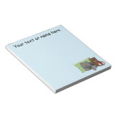 Gray Cat Teddy Bear Notizblock (angewinkelt)