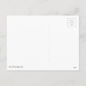 Gray Cat Weihnachtsschmuck Feiertagspostkarte (Rückseite)