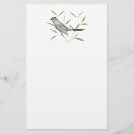 Gray Catbird Bird Art Stationierung Briefpapier (Vorderseite)