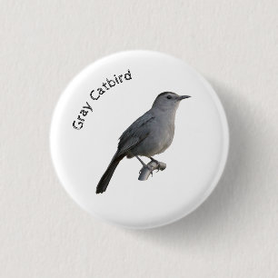 Gray Catbird Button