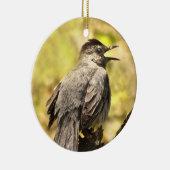 Gray Catbird singt sein Song-Ornament Keramikornament (Rechts)