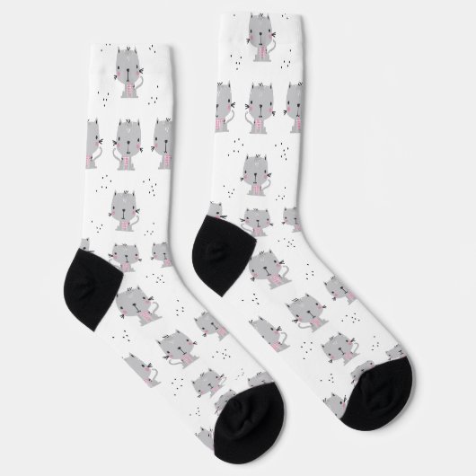 Gray Cats Socken (Rechts)