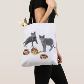 Gray Cats Tee Party Tote Tasche (Von Nahem)