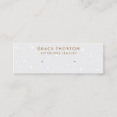 Gray Celestial Stars Stud Earring Display Card Mini Visitenkarte (Vorderseite)