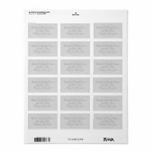 Gray Celtic Knot Envelope Address Labels Adressaufkleber (Vorne)