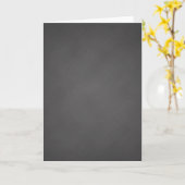 Gray Chalkboard Background Black Chalk Board Karte (Gelbe Blume)