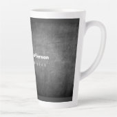 Gray Chalkboard Muster Red Milchtasse (Rechts)