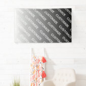 Gray (changeable color) Ombre & Text Pattern Banner (Insitu)