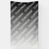 Gray (changeable color) Ombre & Text Pattern Banner (Vertikal)